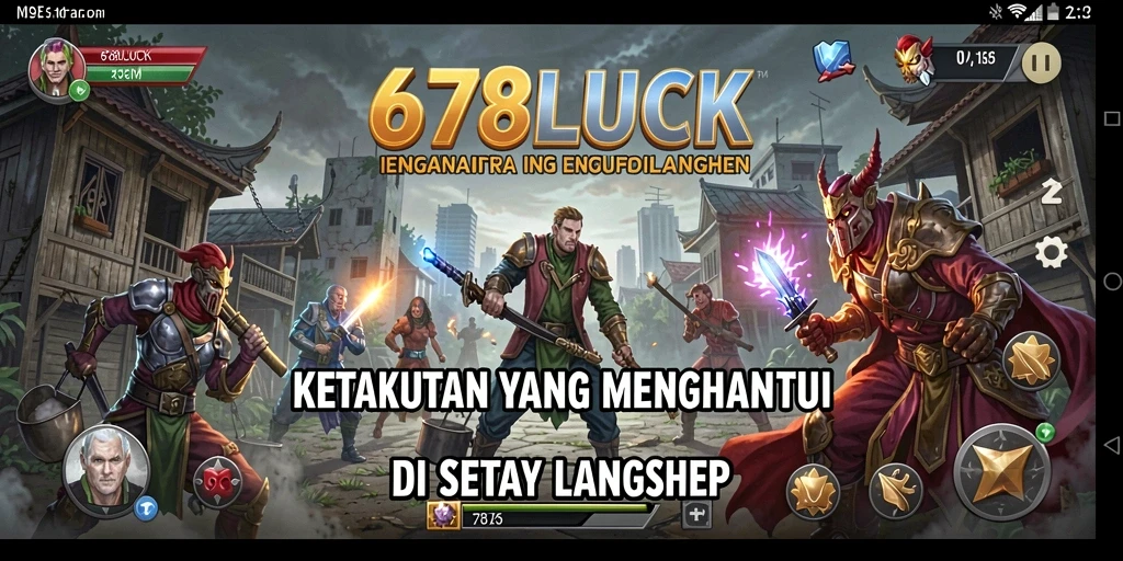 Screenshot utama 678LUCK menampilkan suasana mencekam di dunia horor.