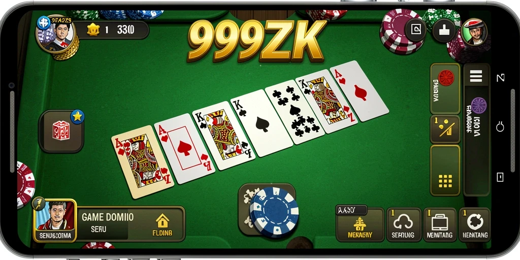 Tampilan gameplay seru dari 999ZK yang penuh strategi.