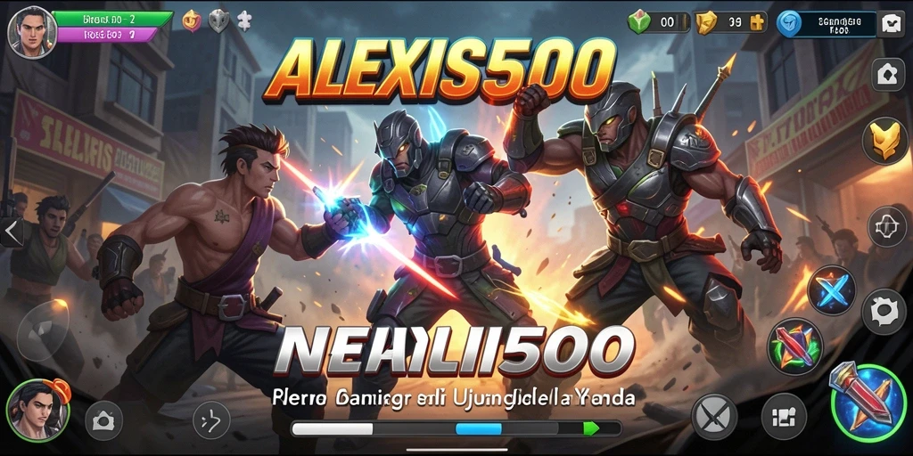 Tampilan gameplay ALEXIS500 yang penuh aksi dan seru.