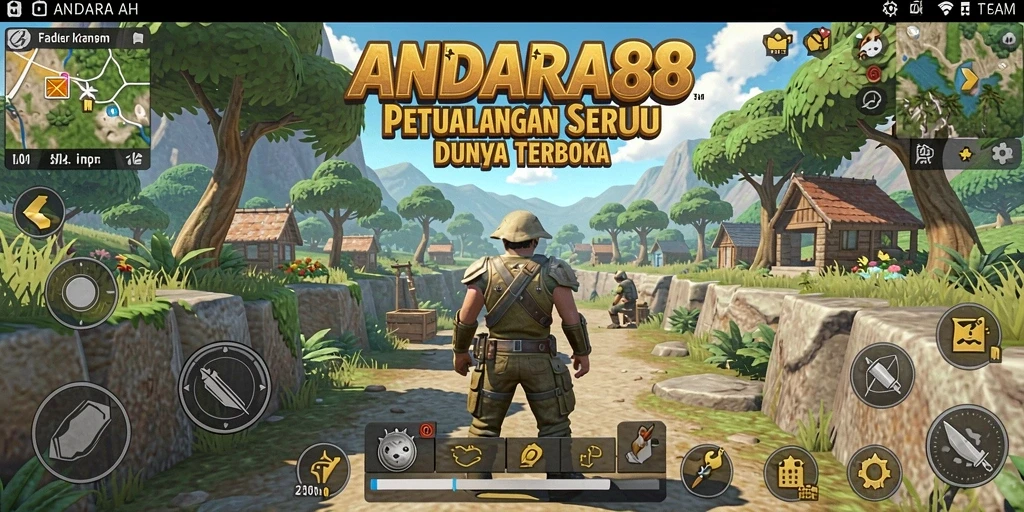 Tampilan gameplay seru di dunia terbuka ANDARA88.