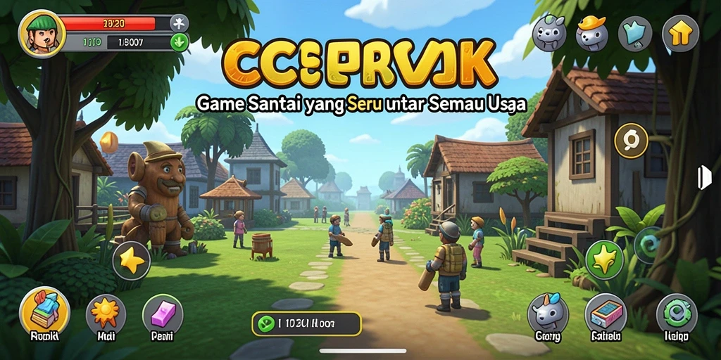 Tampilan gameplay CIPOK yang seru dan menantang.