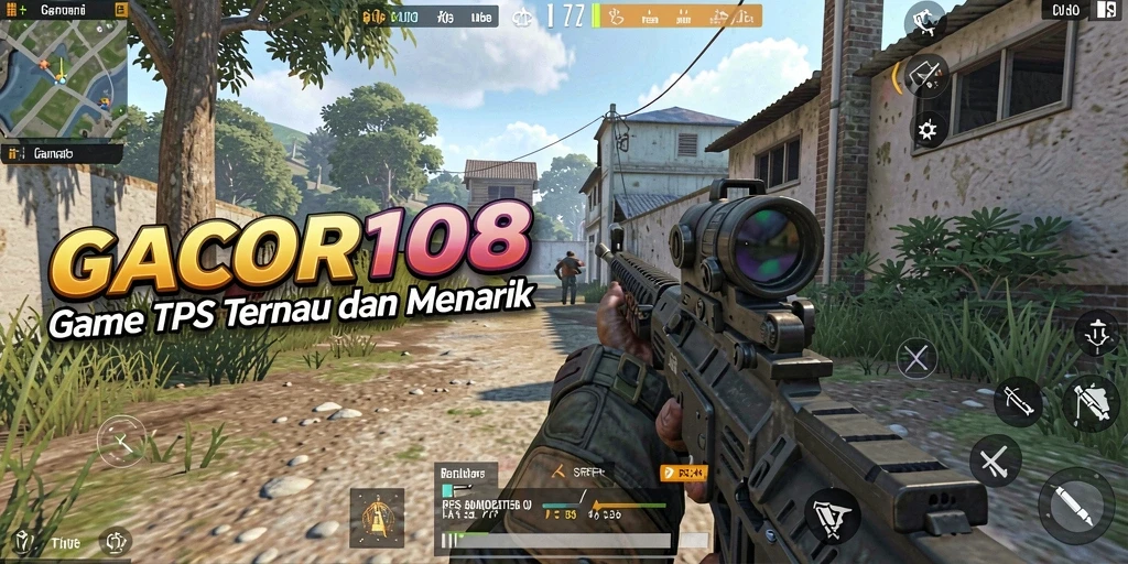 Tangkapan layar gameplay GACOR108 menampilkan aksi menegangkan di medan perang.