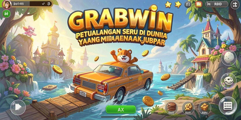 Pengalaman gameplay seru di dunia petualangan GRABWIN.
