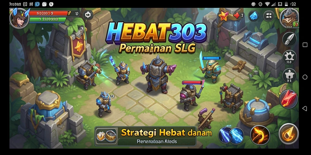 Tangkapan layar gameplay HEBAT303 menampilkan aksi yang mendebarkan dalam strategi SLG.