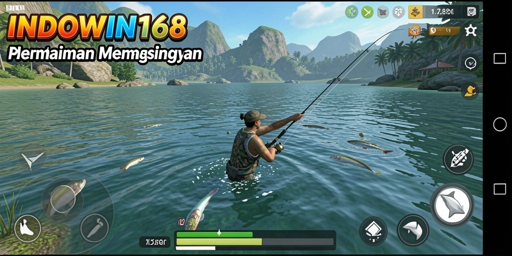 Gameplay seru INDOWIN168 dengan pengalaman memancing yang realistis.