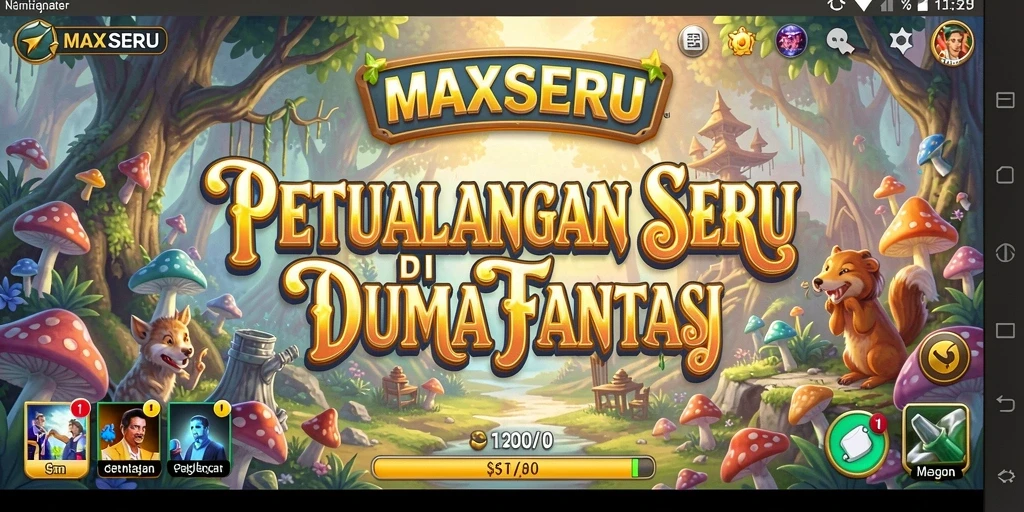 Tampilan gameplay <strong>MAXSERU</strong> yang mendebarkan di dunia fantasi.
