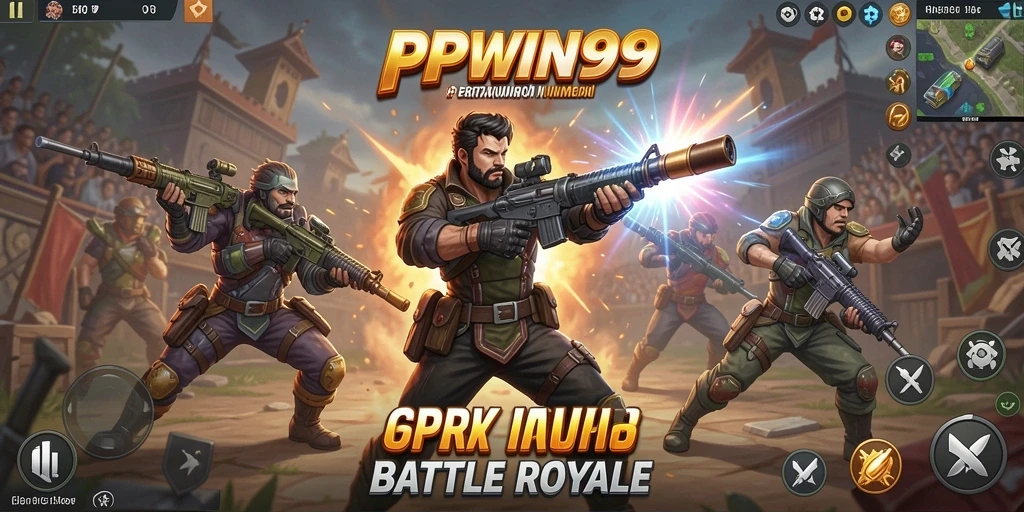 Tampilan intens gameplay PPWIN99 dalam pertempuran Battle Royale.