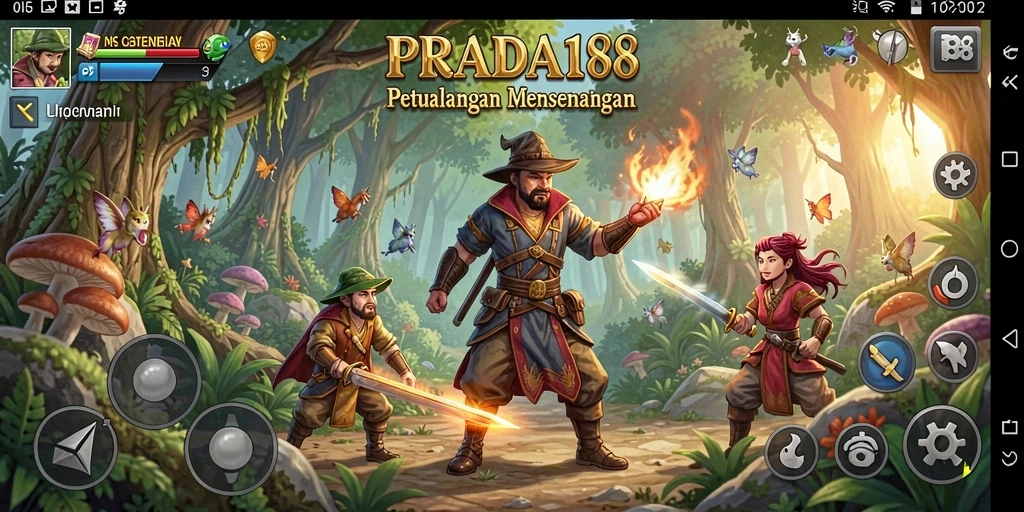 Tampilan gameplay menarik dengan berbagai lokasi petualangan.