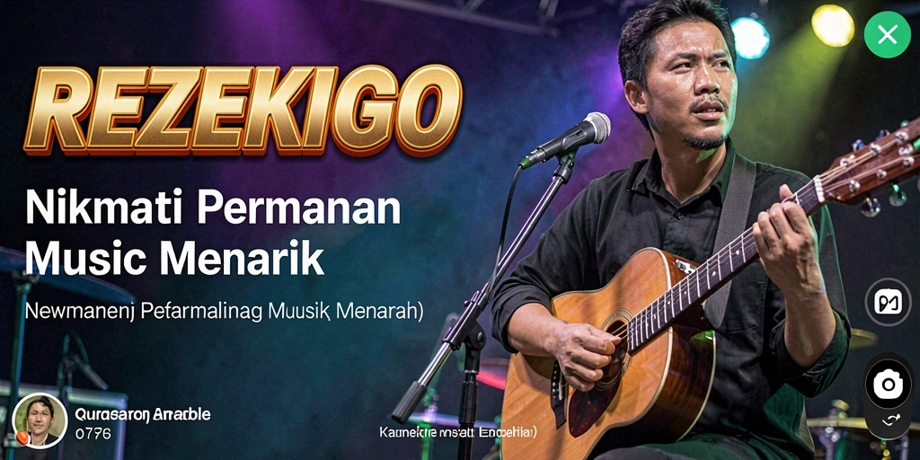 Tampilan gameplay menawan dari REZEKIGO yang penuh warna.