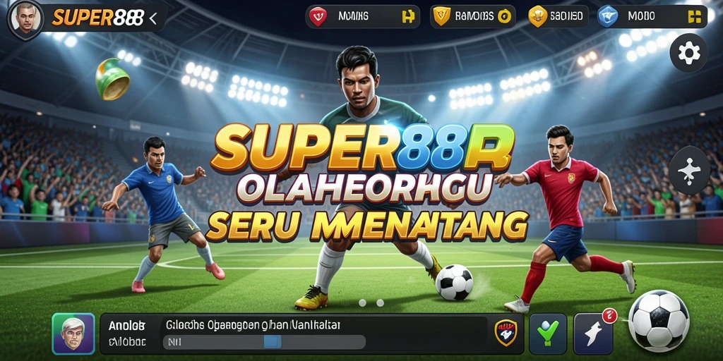 Tampilan gameplay SUPER88 yang menunjukkan pertarungan seru antar tim olahraga.