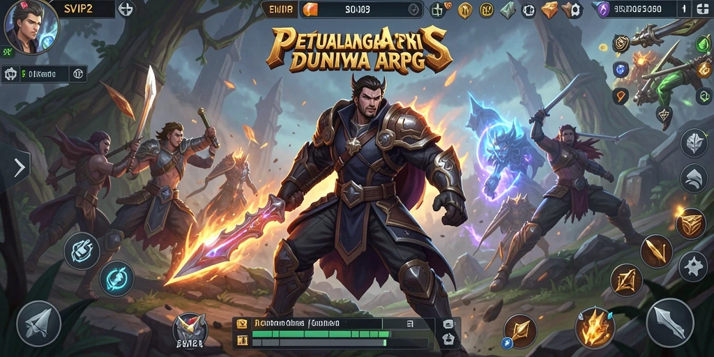 Screenshot gameplay SVIP2 menampilkan pertarungan seru dalam dunia ARPG.
