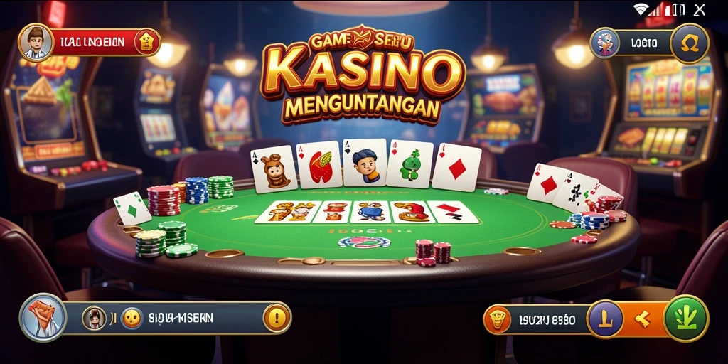 Tampilan gameplay V21 yang memukau dengan kombinasi warna cerah.